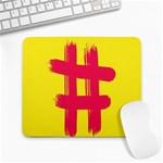 Fun Ain t Gone Fence Sign Red Yellow Flag Large Mousepads Front