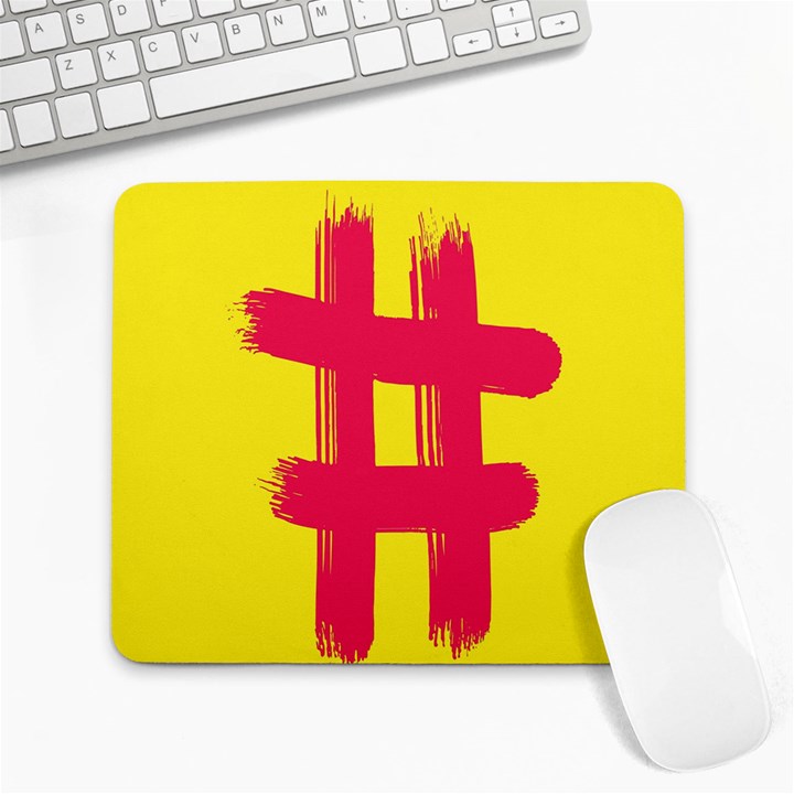 Fun Ain t Gone Fence Sign Red Yellow Flag Large Mousepads