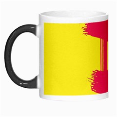 Fun Ain t Gone Fence Sign Red Yellow Flag Morph Mugs by Mariart