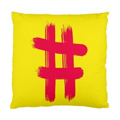 Fun Ain t Gone Fence Sign Red Yellow Flag Standard Cushion Case (two Sides)