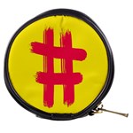 Fun Ain t Gone Fence Sign Red Yellow Flag Mini Makeup Bags Front