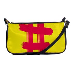 Fun Ain t Gone Fence Sign Red Yellow Flag Shoulder Clutch Bags by Mariart