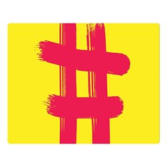 Fun Ain t Gone Fence Sign Red Yellow Flag Double Sided Flano Blanket (large)  by Mariart