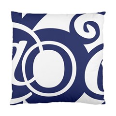 Garamond Blue White Wave Chevron Standard Cushion Case (one Side) by Mariart