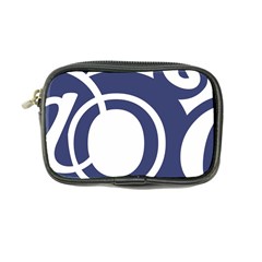 Garamond Blue White Wave Chevron Coin Purse