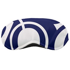 Garamond Blue White Wave Chevron Sleeping Masks by Mariart