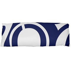 Garamond Blue White Wave Chevron Body Pillow Case (dakimakura) by Mariart