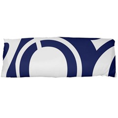 Garamond Blue White Wave Chevron Body Pillow Case Dakimakura (two Sides)