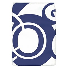 Garamond Blue White Wave Chevron Flap Covers (l)  by Mariart