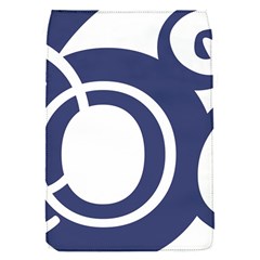 Garamond Blue White Wave Chevron Flap Covers (s)  by Mariart