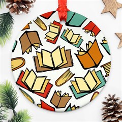 Friends Library Lobby Book Sale Ornament (round)