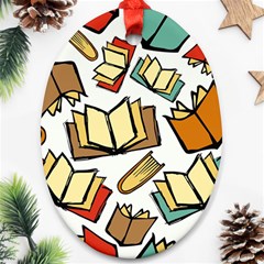 Friends Library Lobby Book Sale Ornament (oval)