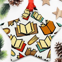 Friends Library Lobby Book Sale Ornament (star) by Mariart