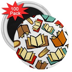 Friends Library Lobby Book Sale 3  Magnets (100 Pack)