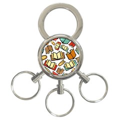 Friends Library Lobby Book Sale 3-ring Key Chains