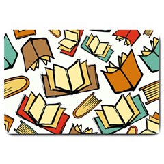 Friends Library Lobby Book Sale Large Doormat  by Mariart