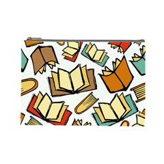 Friends Library Lobby Book Sale Cosmetic Bag (large)  by Mariart