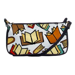 Friends Library Lobby Book Sale Shoulder Clutch Bags by Mariart