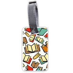 Friends Library Lobby Book Sale Luggage Tags (one Side)  by Mariart