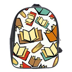 Friends Library Lobby Book Sale School Bag (xl) by Mariart