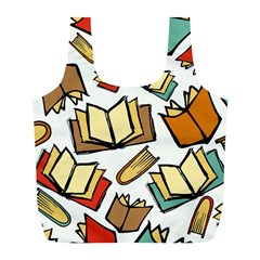 Friends Library Lobby Book Sale Full Print Recycle Bags (l)  by Mariart