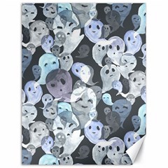 Ghosts Blue Sinister Helloween Face Mask Canvas 18  X 24  