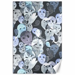 Ghosts Blue Sinister Helloween Face Mask Canvas 20  X 30  