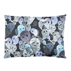 Ghosts Blue Sinister Helloween Face Mask Pillow Case (two Sides) by Mariart