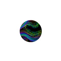 Aurora Wave Colorful Space Line Light Neon Visual Cortex Plate 1  Mini Buttons by Mariart