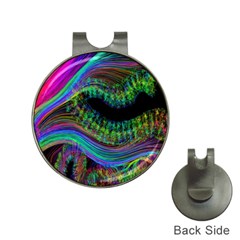 Aurora Wave Colorful Space Line Light Neon Visual Cortex Plate Hat Clips With Golf Markers