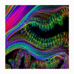 Aurora Wave Colorful Space Line Light Neon Visual Cortex Plate Medium Glasses Cloth by Mariart