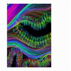 Aurora Wave Colorful Space Line Light Neon Visual Cortex Plate Small Garden Flag (two Sides) by Mariart