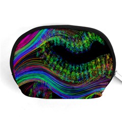 Aurora Wave Colorful Space Line Light Neon Visual Cortex Plate Accessory Pouches (medium) 