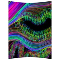 Aurora Wave Colorful Space Line Light Neon Visual Cortex Plate Back Support Cushion by Mariart