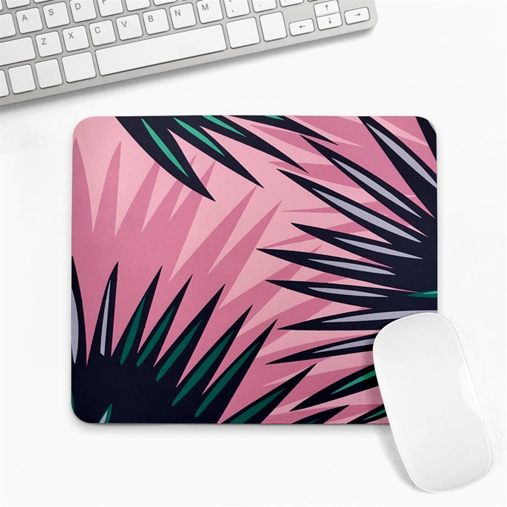 Graciela Detail Petticoat Palm Pink Green Large Mousepads