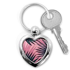 Graciela Detail Petticoat Palm Pink Green Key Chains (Heart) 