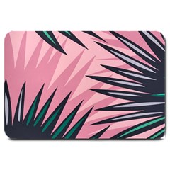 Graciela Detail Petticoat Palm Pink Green Large Doormat 