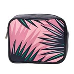 Graciela Detail Petticoat Palm Pink Green Mini Toiletries Bag 2-Side Front