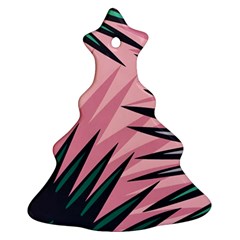 Graciela Detail Petticoat Palm Pink Green Ornament (Christmas Tree) 