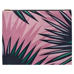 Graciela Detail Petticoat Palm Pink Green Cosmetic Bag (xxxl)  by Mariart