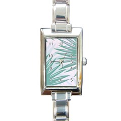 Graciela Detail Petticoat Palm Pink Green Gray Rectangle Italian Charm Watch