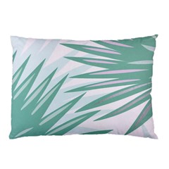 Graciela Detail Petticoat Palm Pink Green Gray Pillow Case (two Sides)