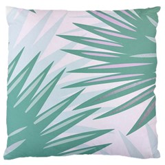 Graciela Detail Petticoat Palm Pink Green Gray Large Cushion Case (one Side) by Mariart