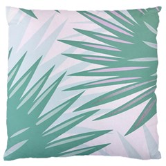 Graciela Detail Petticoat Palm Pink Green Gray Standard Flano Cushion Case (one Side) by Mariart