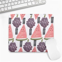 Grapes Watermelon Fruit Patterns Bouffants Broken Hearts Large Mousepads