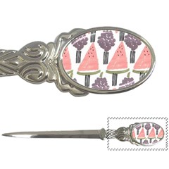 Grapes Watermelon Fruit Patterns Bouffants Broken Hearts Letter Openers by Mariart