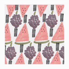 Grapes Watermelon Fruit Patterns Bouffants Broken Hearts Medium Glasses Cloth by Mariart