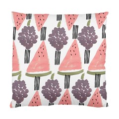 Grapes Watermelon Fruit Patterns Bouffants Broken Hearts Standard Cushion Case (two Sides) by Mariart