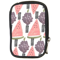 Grapes Watermelon Fruit Patterns Bouffants Broken Hearts Compact Camera Cases by Mariart