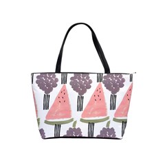 Grapes Watermelon Fruit Patterns Bouffants Broken Hearts Shoulder Handbags by Mariart